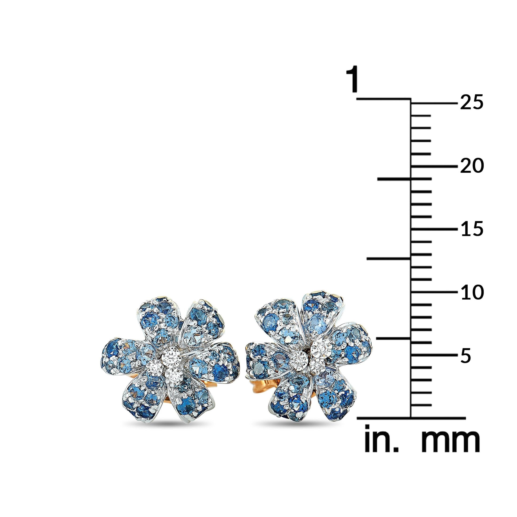gucci floral earrings