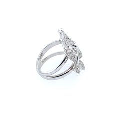 Gucci Flora Schmetterling und Gänseblümchen Weißgold Diamantring