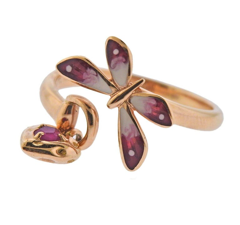 gucci flora 18k ring