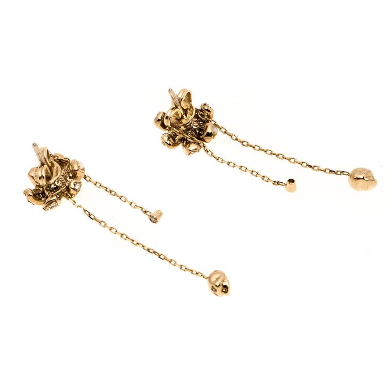 gucci floral earrings