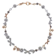 Gucci Flora Gold Diamond Necklace Limited Edition at 1stDibs | gucci ...