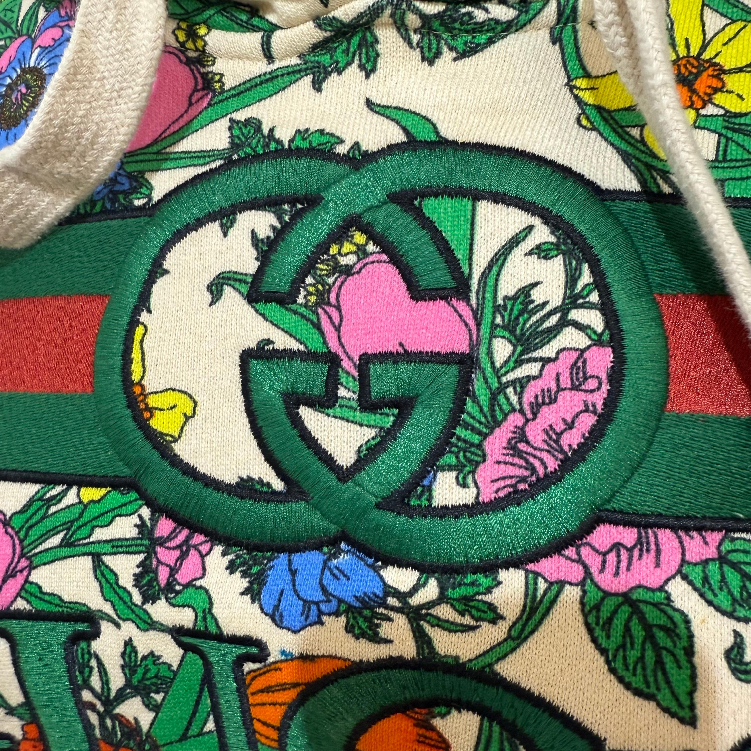 Gucci Flora Hoodie Size XS Excellent état - En vente à Gazzaniga (BG), IT