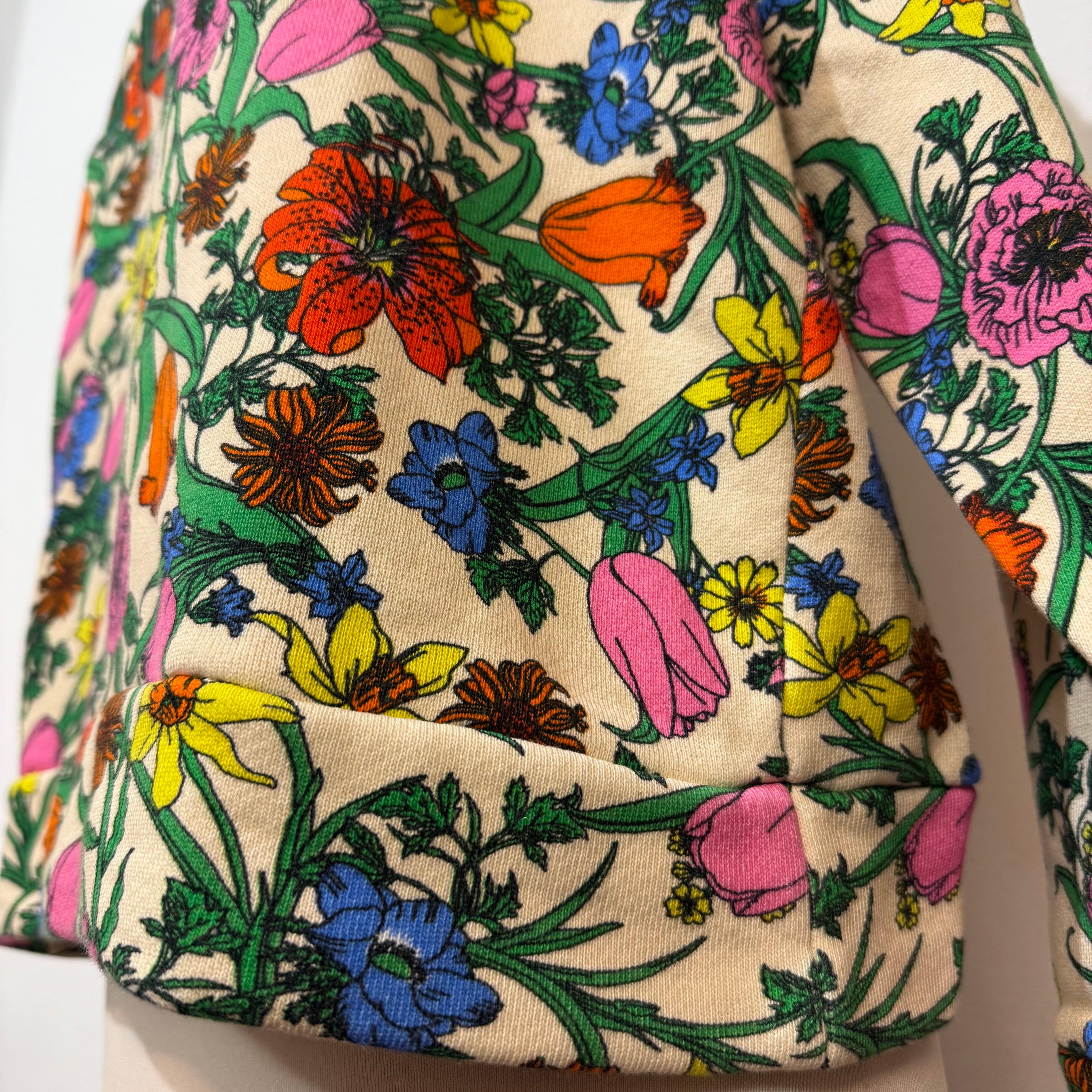 Gucci Flora Hoodie Size XS en vente 1
