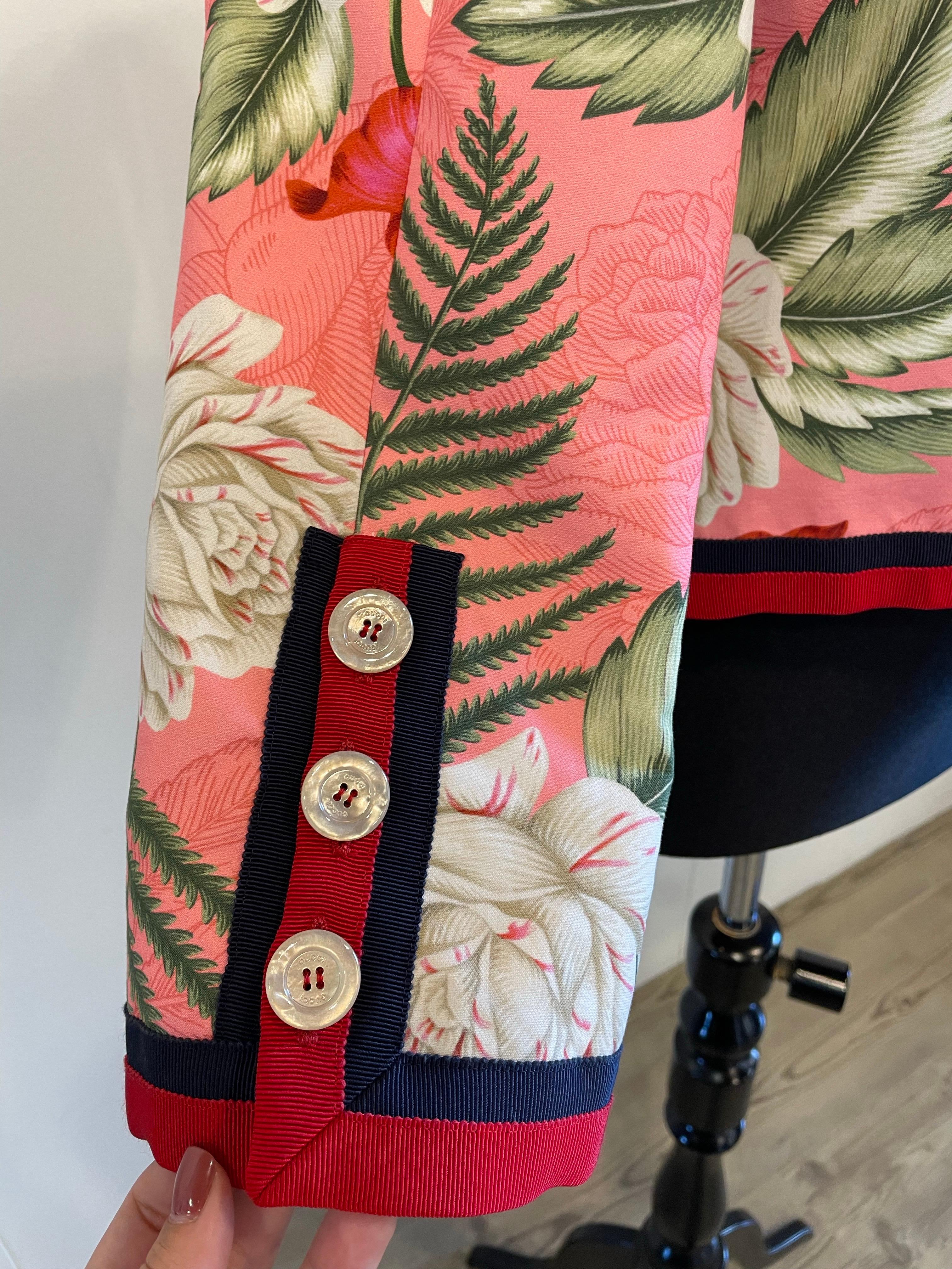 Gucci flora jacket ss collection 2016 von Alessandro Michele. im Zustand „Hervorragend“ im Angebot in Carnate, IT