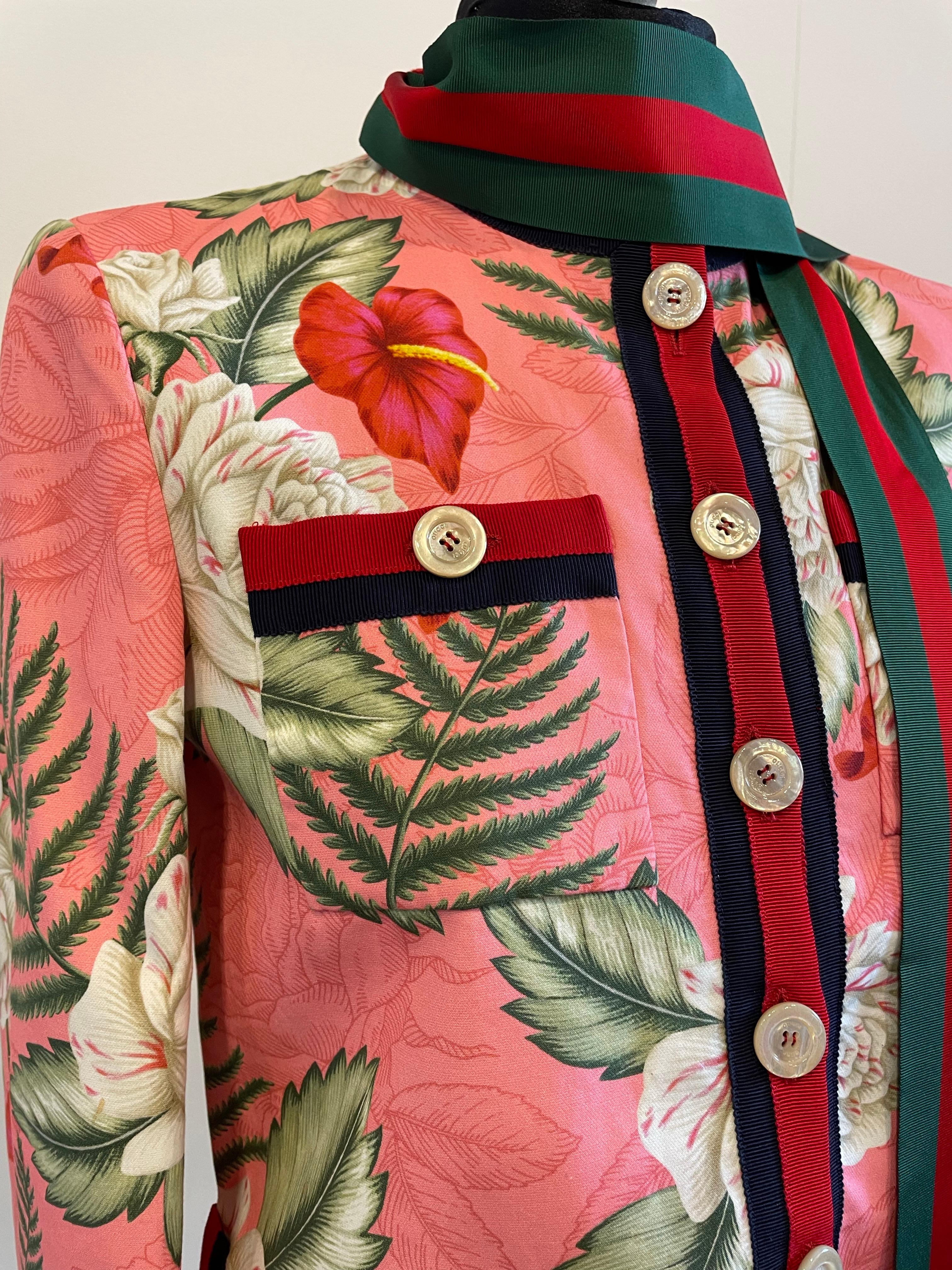 Gucci flora jacket ss collection 2016 von Alessandro Michele. für Damen oder Herren im Angebot