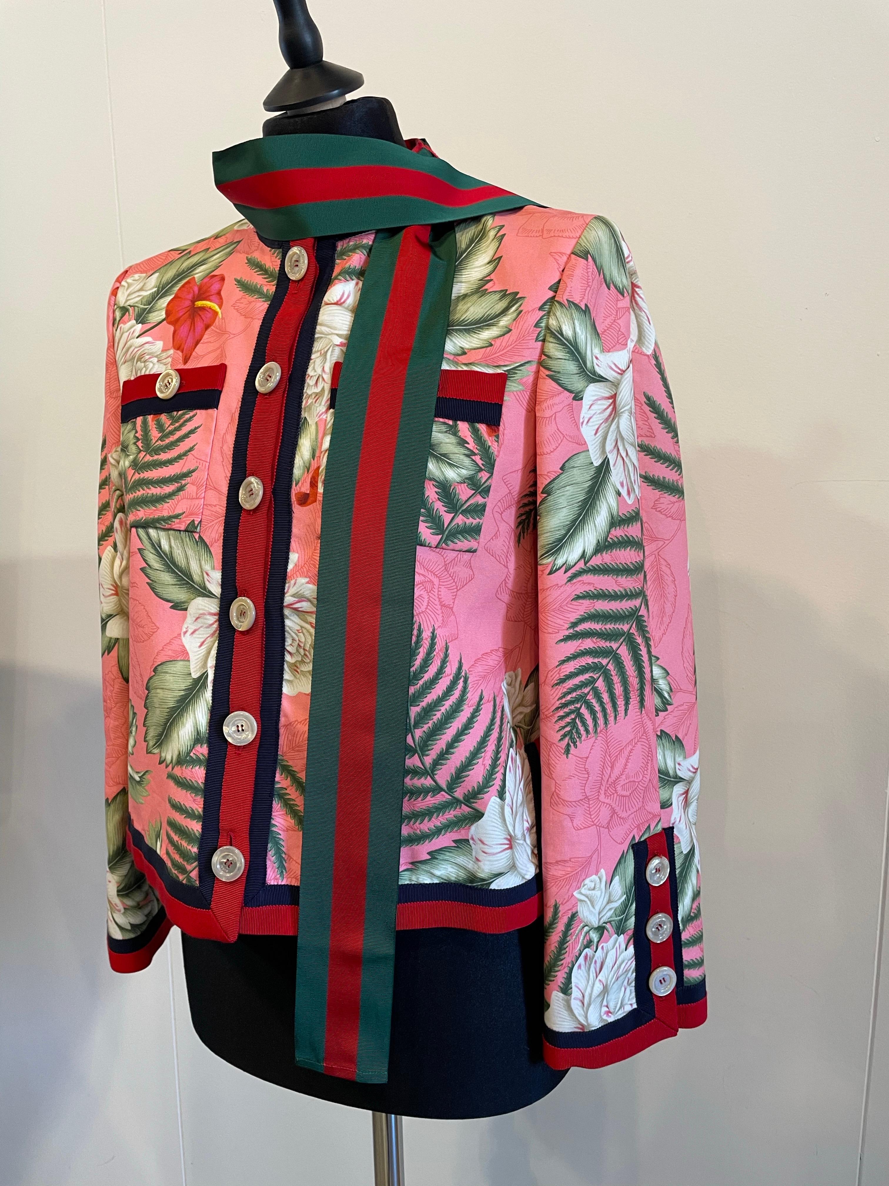 Gucci flora jacket ss collection 2016 von Alessandro Michele. im Angebot 1