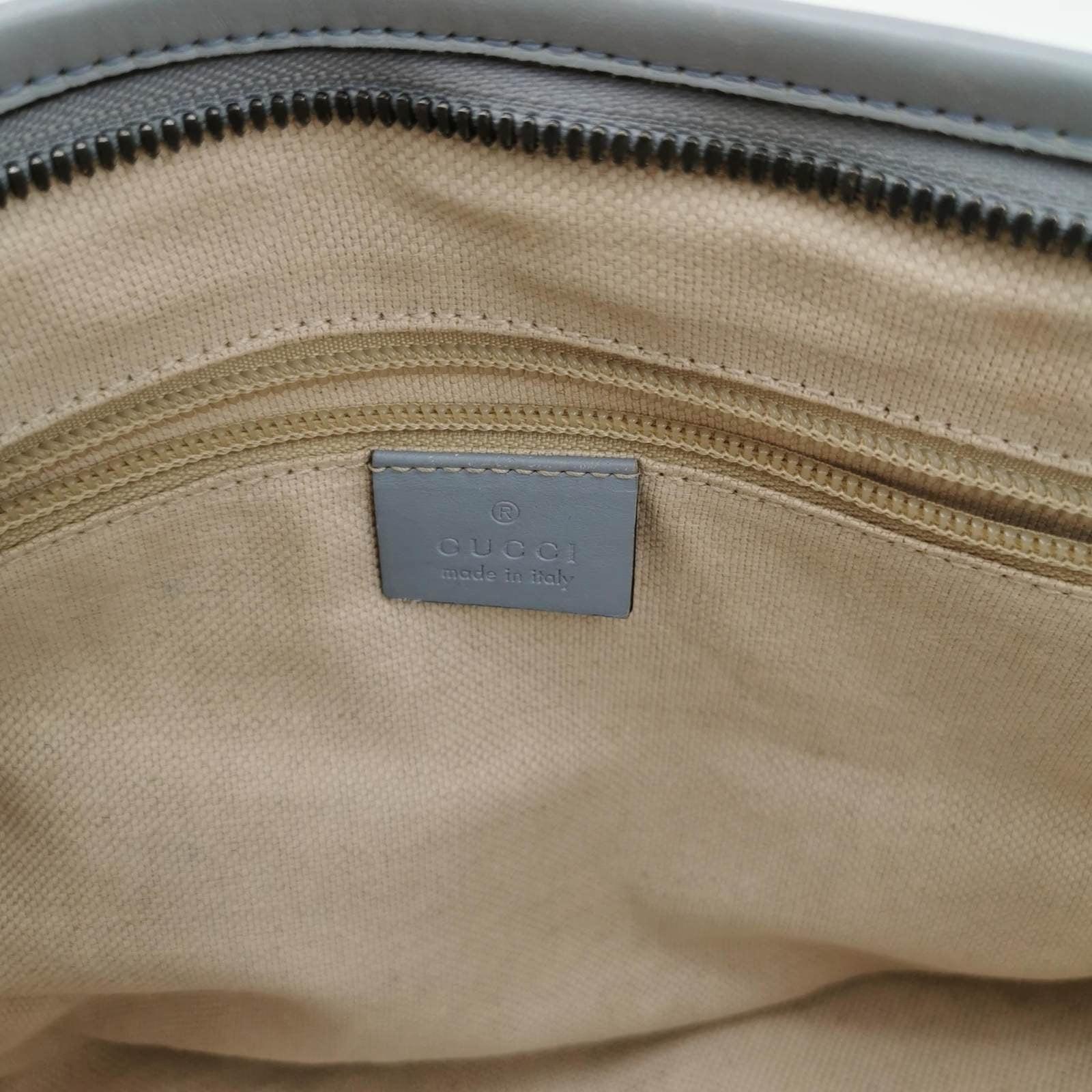 Women's Gucci Flora Knight Tote Blue Nylon and Leather Small