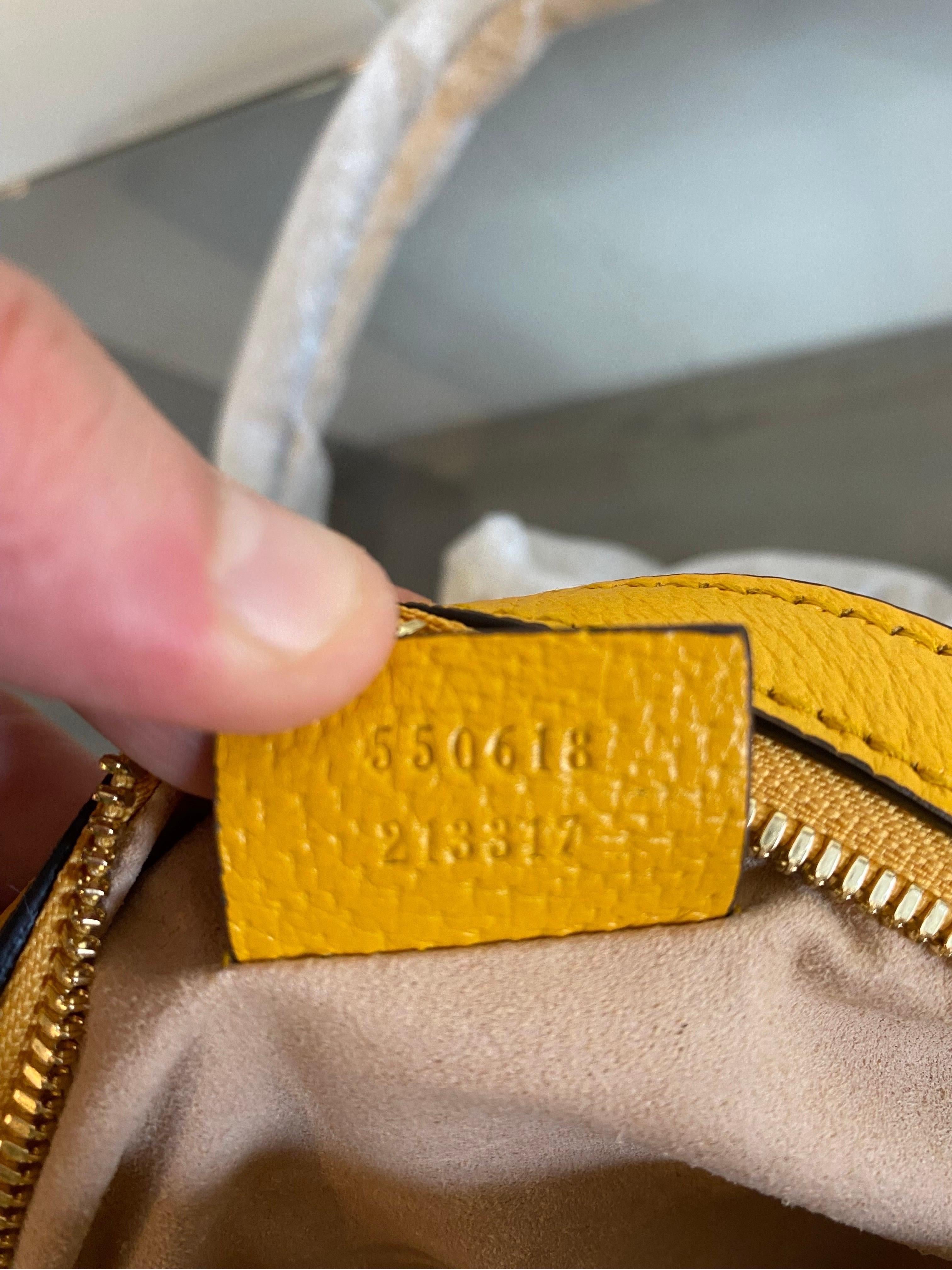 Gucci Flora Ophidia round yellow bag 3