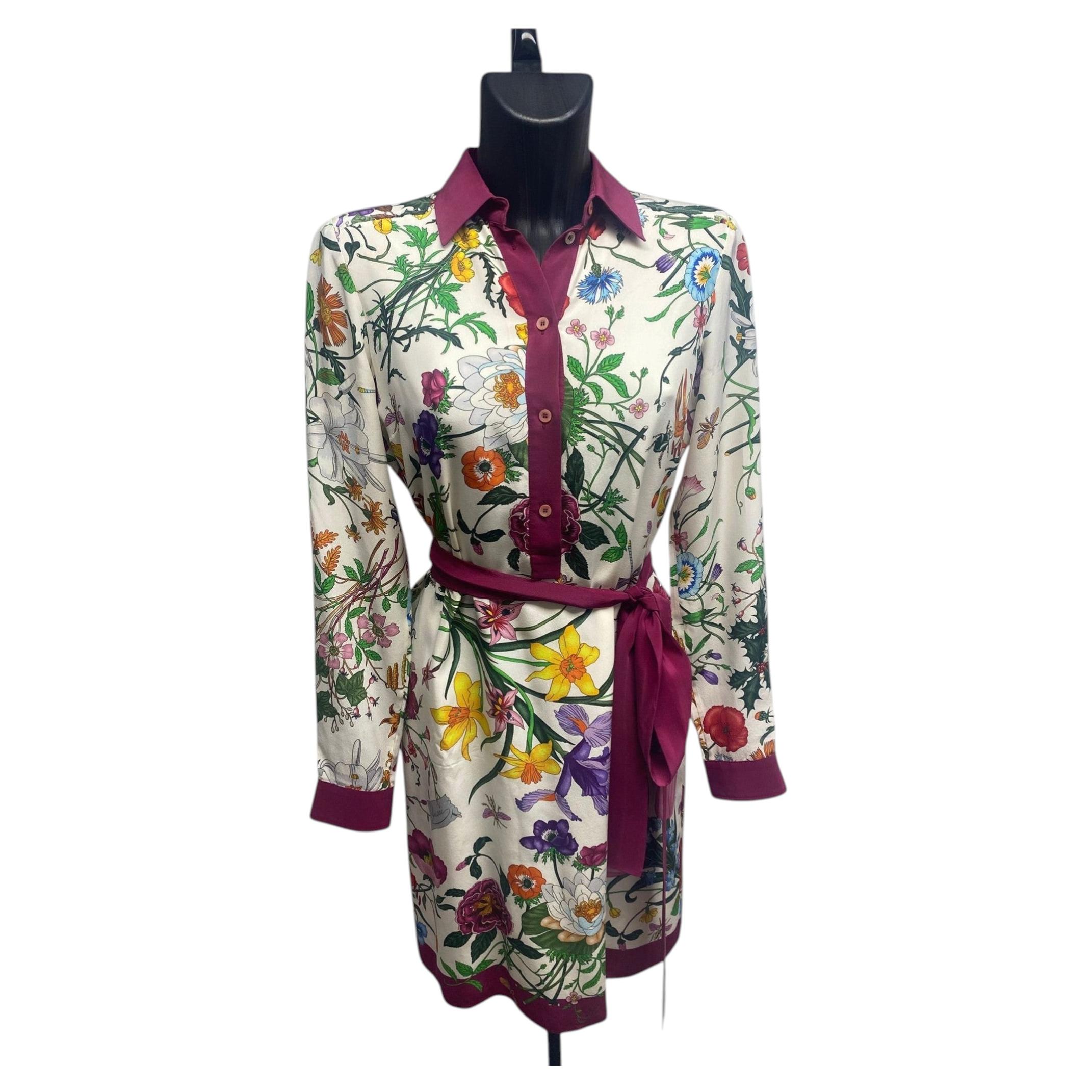 Gucci Flora Silk Dress