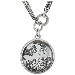 Gucci Flora Silver Necklace
