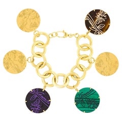 Gucci “Flora St. Tropez” Gold Charm Bracelet