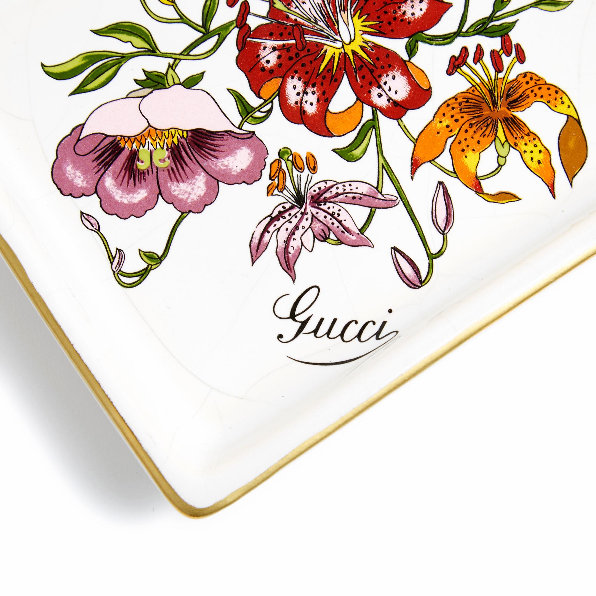 Gucci Flora Vintage Pocket Tray In Good Condition In PARIS, FR