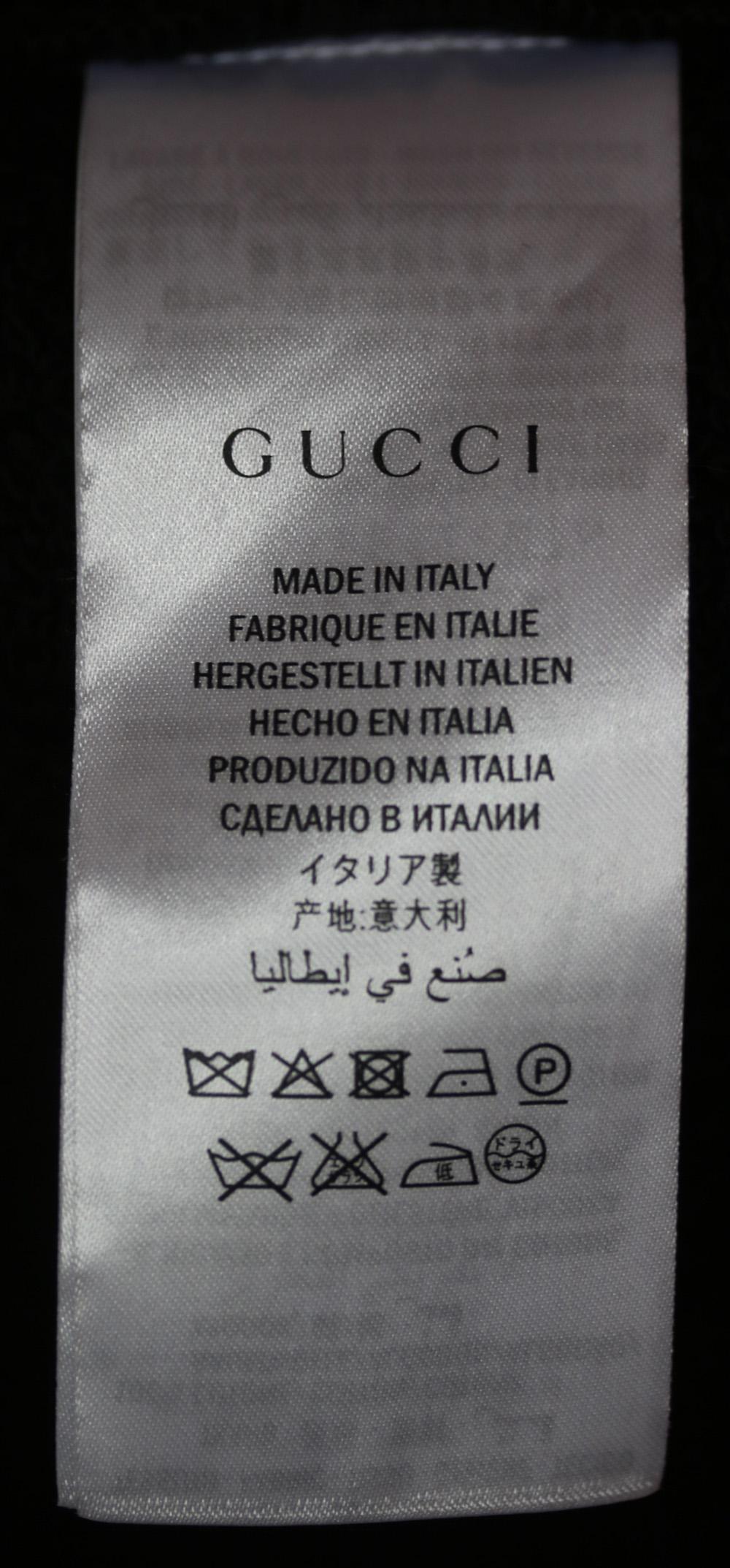 Gucci Kapuzenpullover aus Baumwoll-Jersey mit Blumenstickerei 1