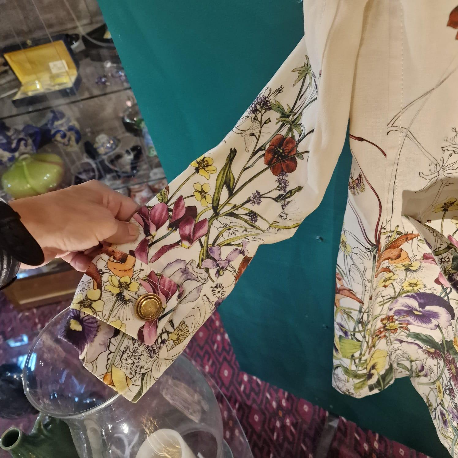 Gucci Floral Flora Infinity Linen Trench Frock by Frida Gucci Floral Flora Infinity Linen Trench Frock by Frida