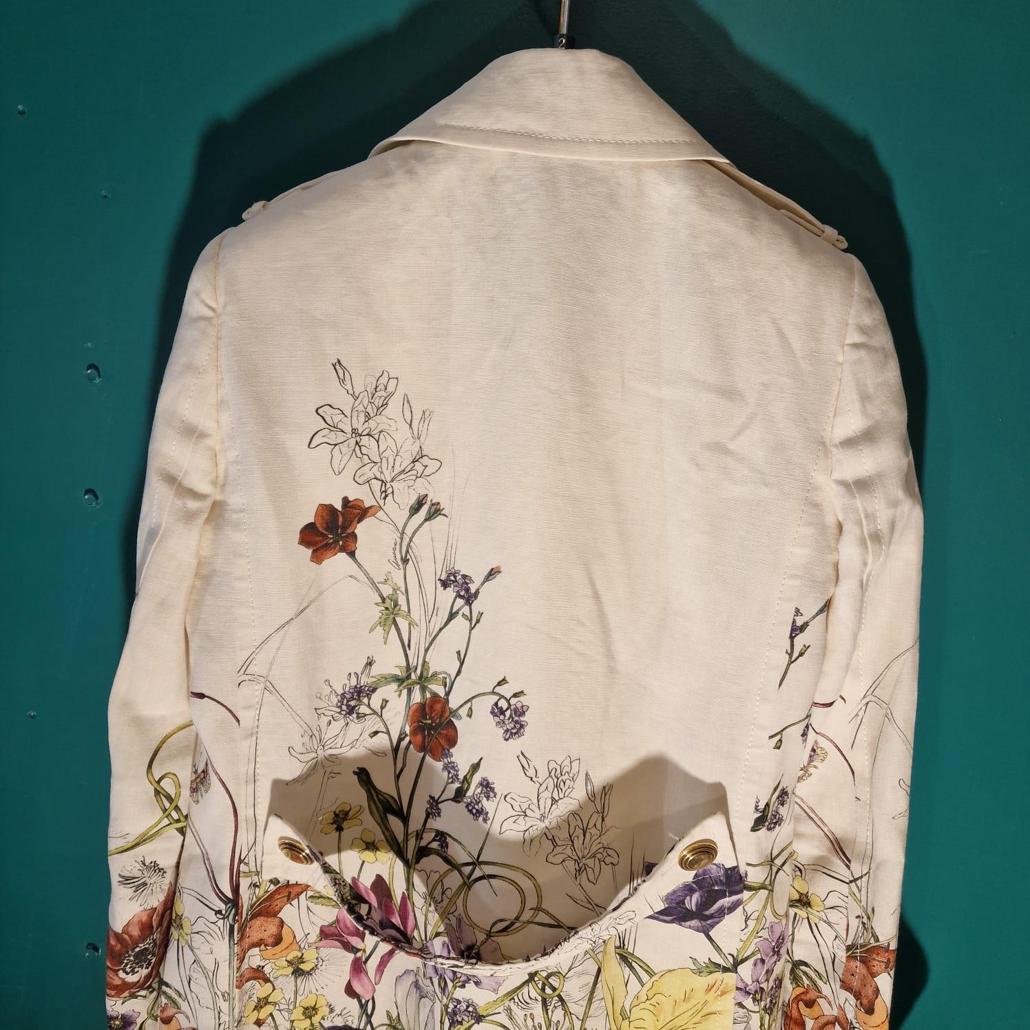 Gucci Floral Flora Infinity Linen Trench  Frock  by Frida Giannini 13