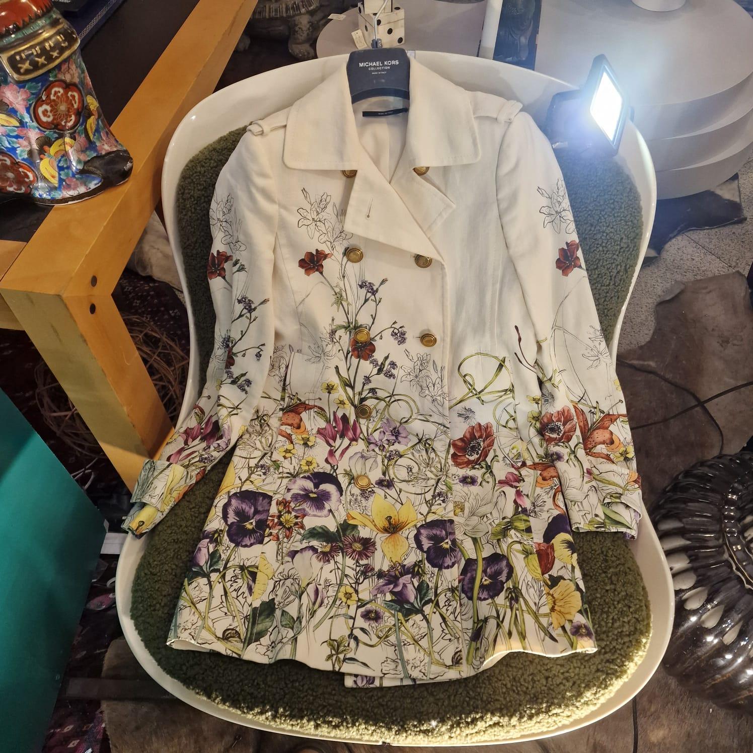 Gucci Floral Flora Infinity Linen Trench Frock by Frida Gucci Floral Flora Infinity Linen Trench Frock by Frida