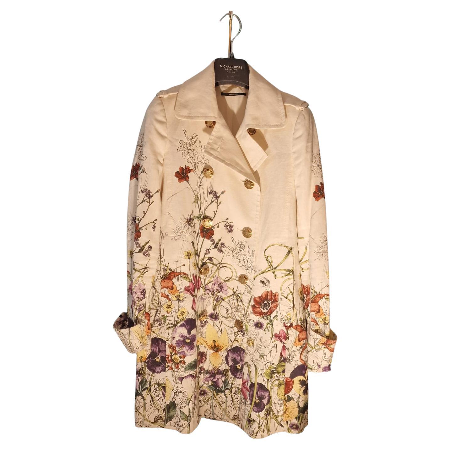 Gucci Floral Flora Infinity Linen Trench Frock by Frida Gucci Floral Flora Infinity Linen Trench Frock by Frida