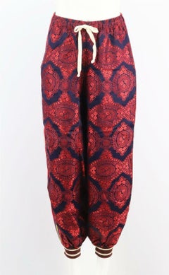 Gucci Floral Jacquard & Printed Silk Twill Pants
