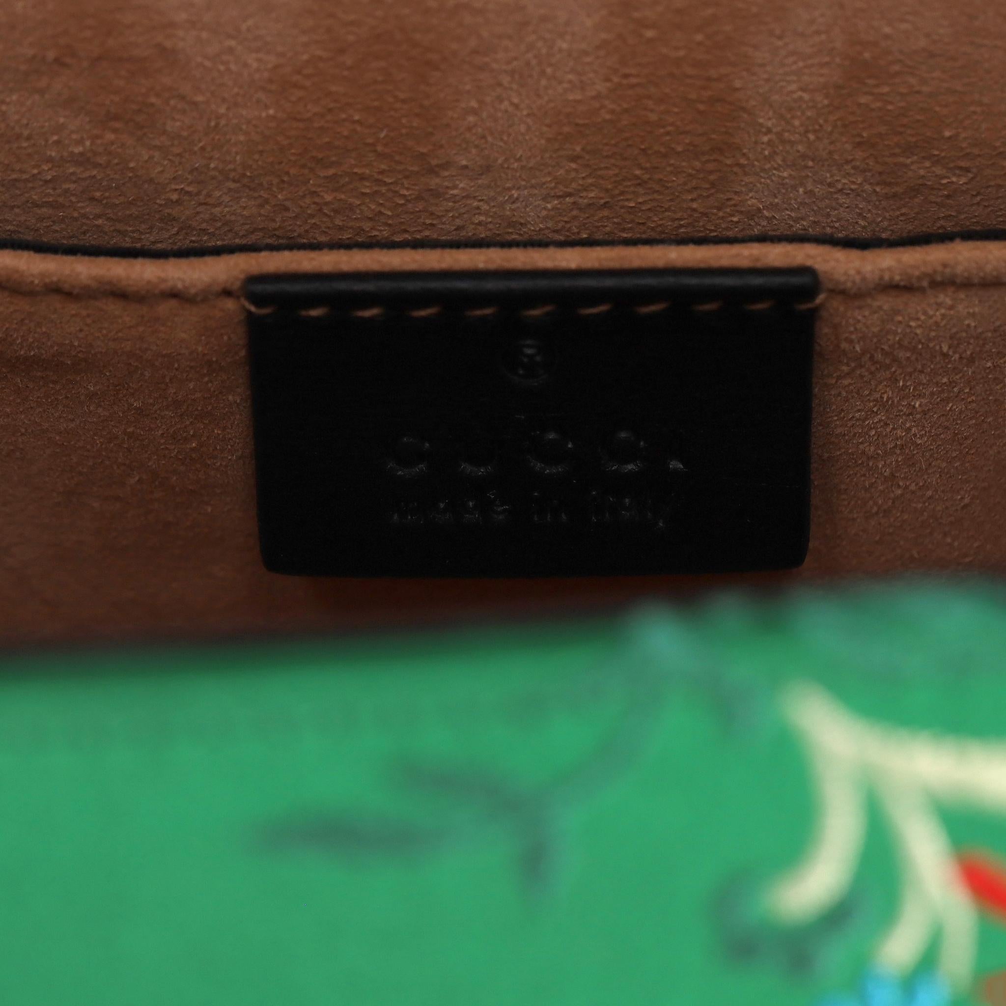 Gucci Floral Jacquard Sylvie Small Top Handle Bag 7