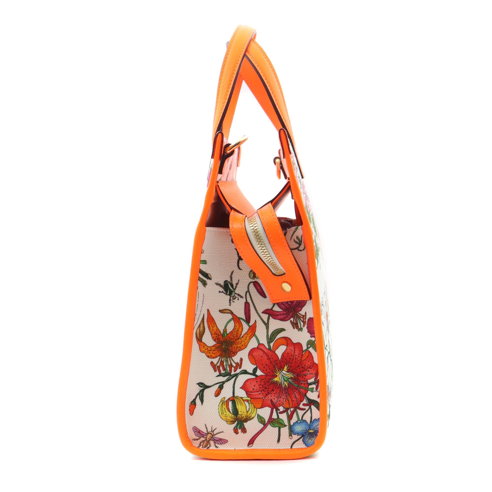 gucci floral handbag