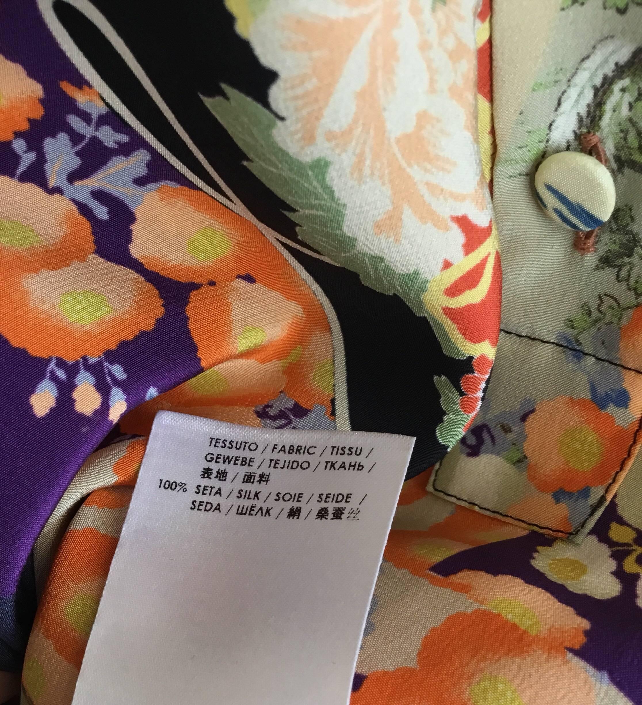 Women's Gucci Floral Print Silk Dress