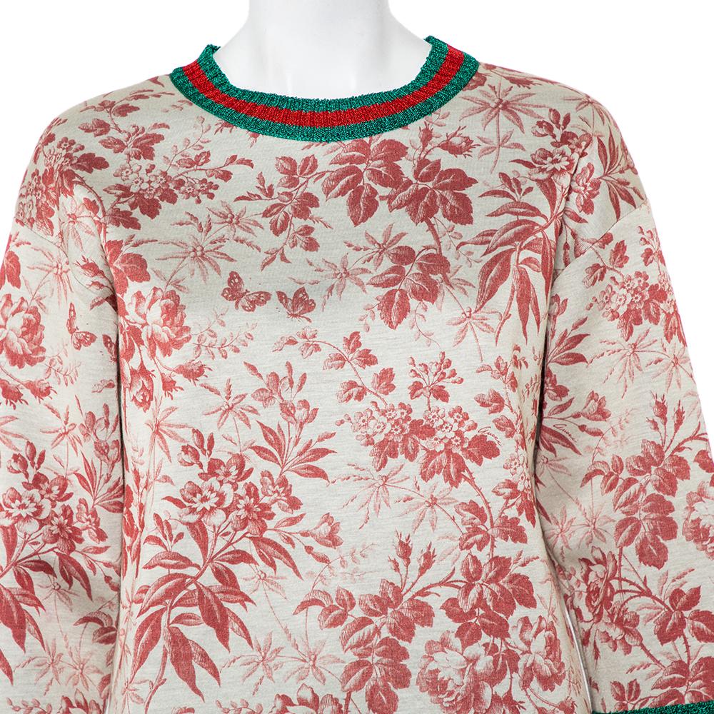 Gucci store floral sweatshirt
