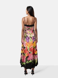 Gucci Floral Silk Maxi Belted Dress Size S
