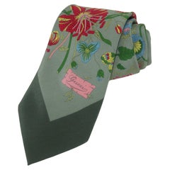 Cravate homme Gucci en soie florale