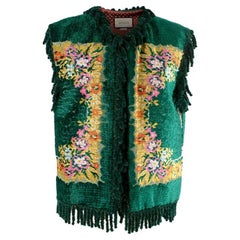 Gucci Floral Velvet Jacquard Tapestry Gilet