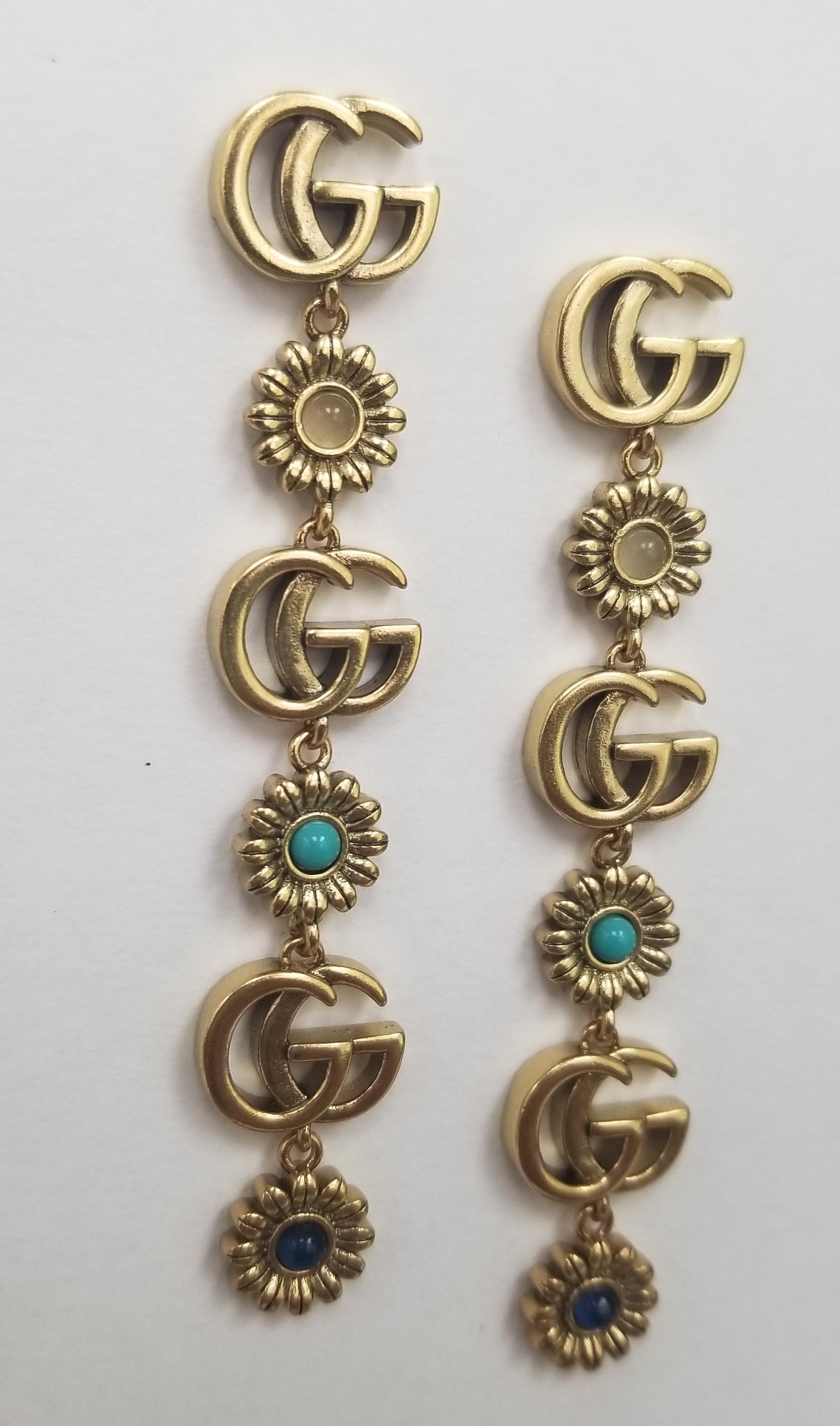 gucci flower earrings