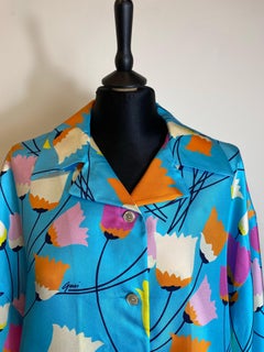 Gucci flower silk pajama Shirt and shirt Set