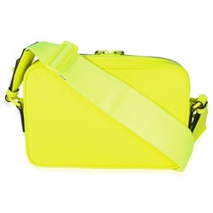 Gucci Fluorescent Yellow Rubber Effect Monogram GG Crossbody Bag
