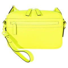 Gucci Fluorescent Yellow Rubber Effect Monogram GG Crossbody Bag