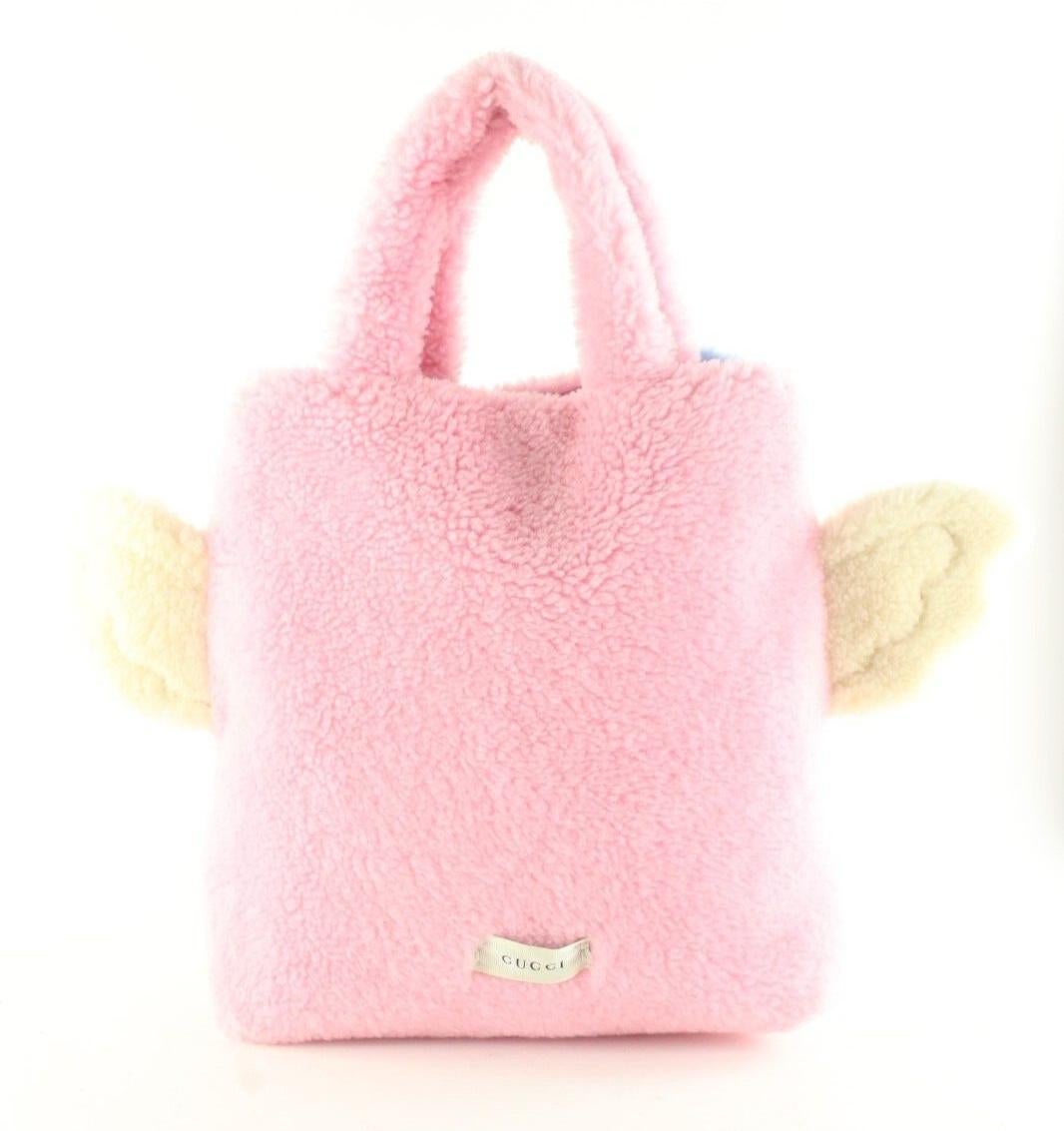 Gucci Flying Bear Pink Tote 6GK112K For Sale 5