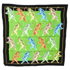 Gucci Fo Fierce Cat Silk Scarf w/ Tags