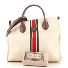 Gucci Foldable Web Tote Canvas Small