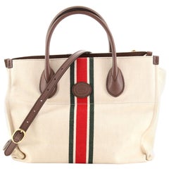 Gucci Foldable Web Tote Canvas Small