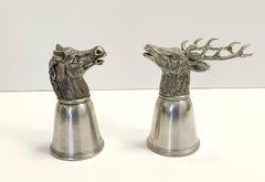 Gucci for Forst - Italian Silver Pewter "Elk Head" Stirrup Cup