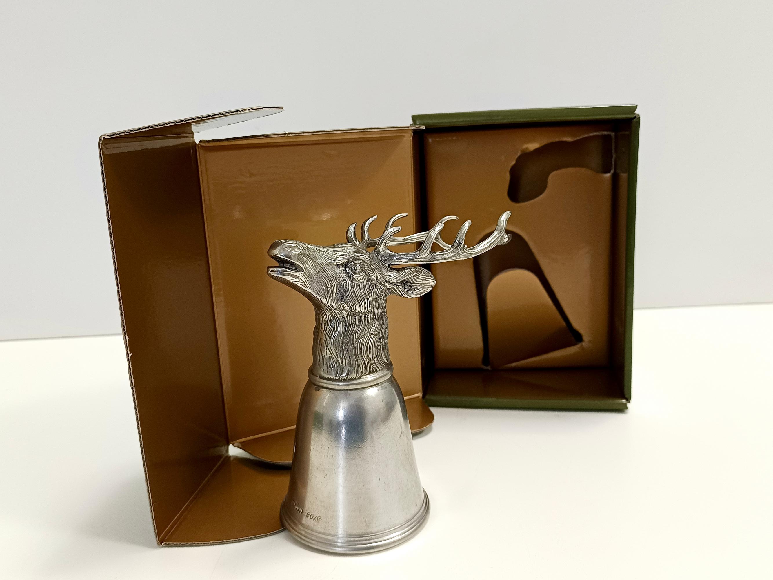 Gucci für Forst – Italienischer Steigbügelbecher „Elfenkopf“ aus Silber Zinn „Elfenbeinkopf“ von Gucci im Angebot 2