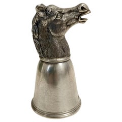 Gucci for Forst - Italian Silver Pewter "Horse Head" Stirrup Cup