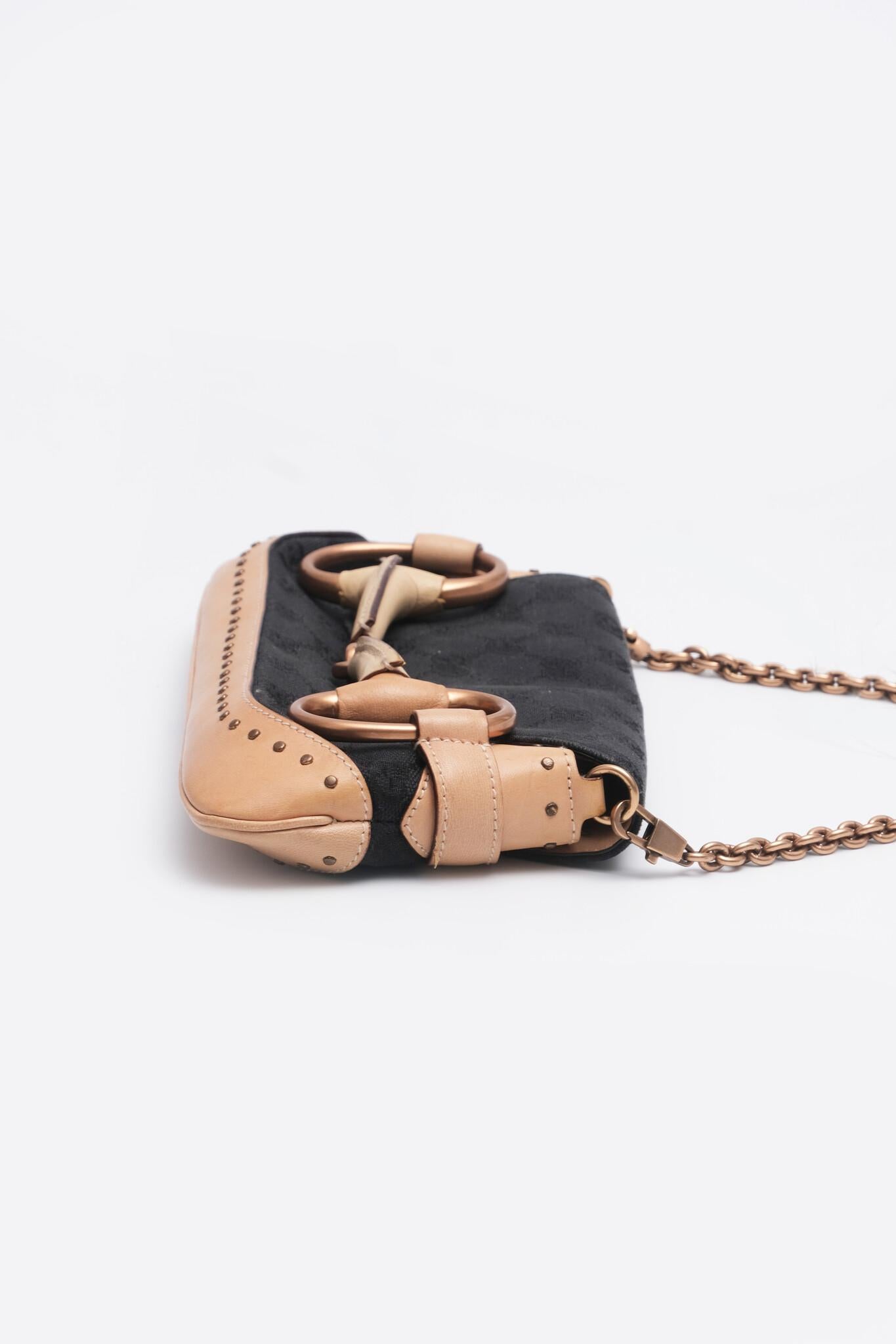 Women's Gucci For Tom Ford Studded Monogram Clutch With Chain For Sale