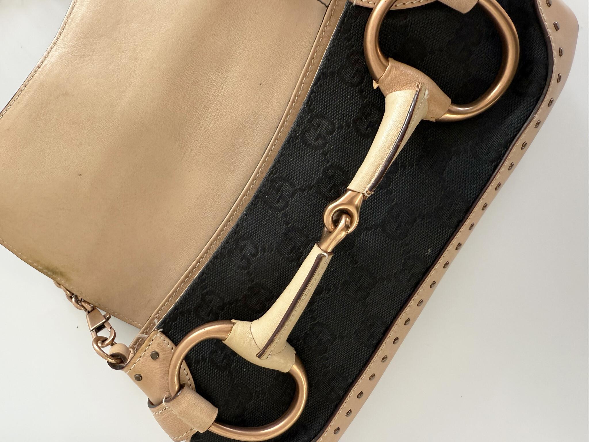 Gucci For Tom Ford Studded Monogram Clutch With Chain For Sale 1