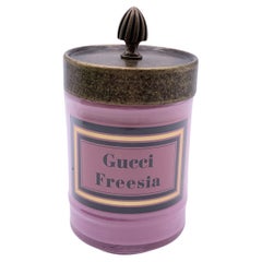 Gucci Freesia Scented Candle rose Murano Glass Jar