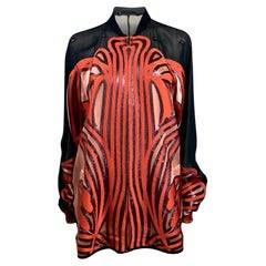 Gucci Frida Giannini Spring 2014 Look 5 crepe bombers