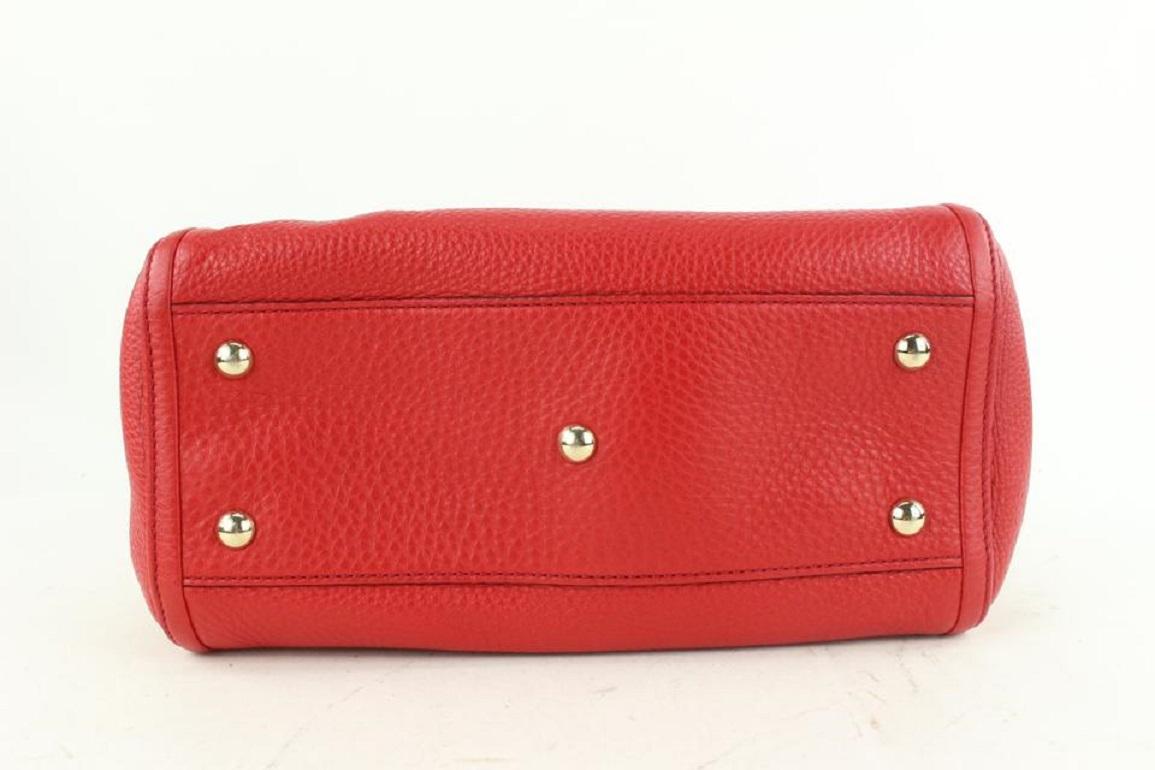 Gucci Fringe Tassel Red Leather Soho Hand Bag Tote 2way Convertible 712gk622 6