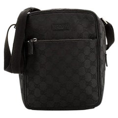 Gucci Front Pocket Messenger Bag GG Canvas Small