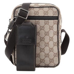Gucci Front Pocket Messenger Bag GG Canvas Small