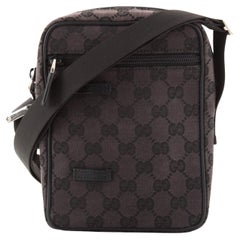 Gucci Front Pocket Messenger Bag GG Canvas Small