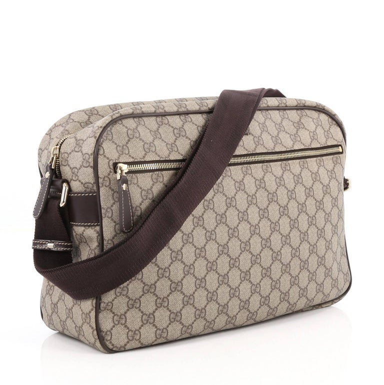 Gucci Front Zip Camera Bag GG Coated Canvas Large at 1stDibs | gucci ...