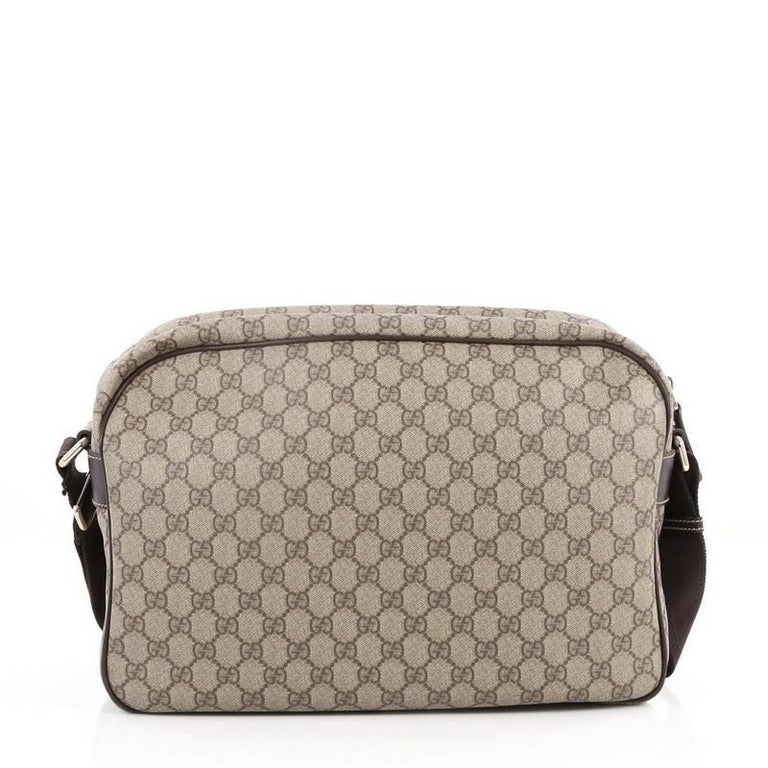 Gucci Front Zip Camera Bag GG Coated Canvas Large at 1stDibs gucci